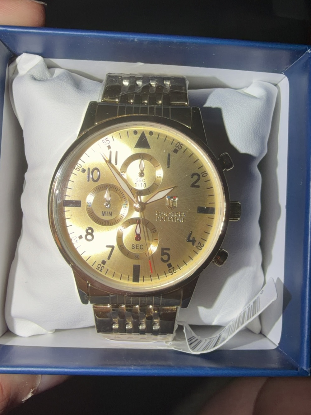 Invicta Gold Stainless Steel Chronograph Watch